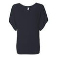 thumbnail image 1 of Bella + Canvas B8821 Women's Flowy Draped-Sleeve Dolman Tee, 1 of 5