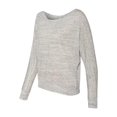 thumbnail image 1 of Bella-Canvas B8850 Womens Flowy Long Sleeve Off Shoulder T-Shirt - White Marble, Extra Large, 1 of 3