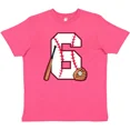 thumbnail image 1 of Bella Canvas Baseball Sixth Birthday- Six Years Old Birthdays 6th Bat Toddler Shirt, 1 of 3