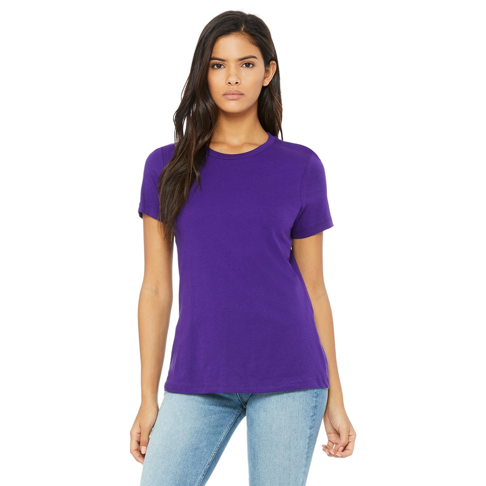 Bella Canvas Be 6400 4.2Oz Jersey Crew Neck Walmart