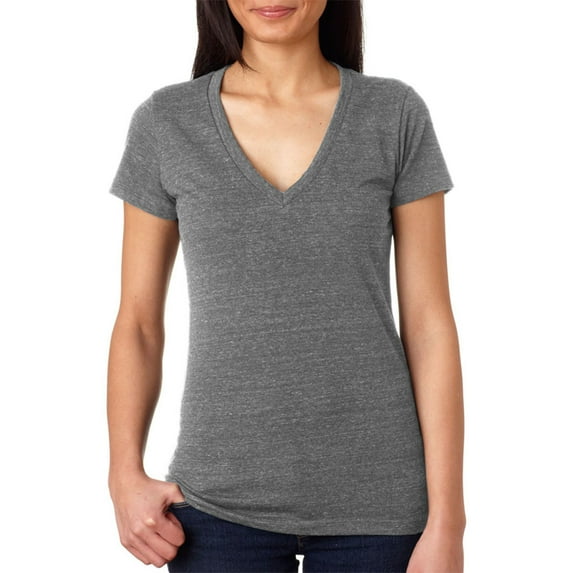 Bella + Canvas Be 8435 4Oz Trblnd Deep V-Nck