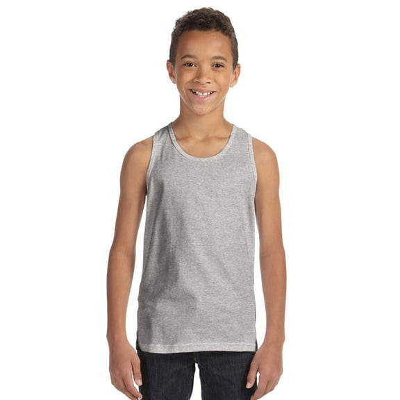 Bella+Canvas Big Boys' Combed Sideseamed Fit Jersey Tank Top, Athletic Heather, Large, Style, 3480Y