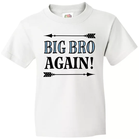 Bella Canvas Big Bro Again Announcement Boys Siblings Childs Clothing Toddler Shirt
