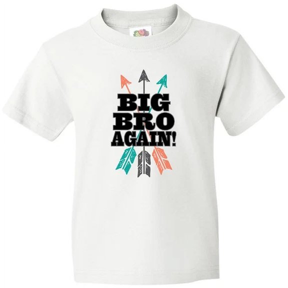 Bella Canvas Big Bro Again Tribal Arrow Brother Announcement Siblings Toddler Shirt