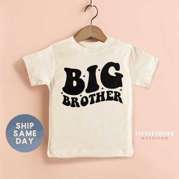 Bella Canvas Big Brother Toddler Shirt, Matching Sibling Tee, New Brother Gift, Family T-Shirt, Pregnancy Announcement, (CA-FAM61)