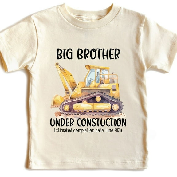 Bella Canvas Big Brother Tshirt, Brother Under Construction, Big Brother Digger Bodyuit, Pregnancy Announcement, Equipment Kids Shirt, Cute Big Bro Shirt