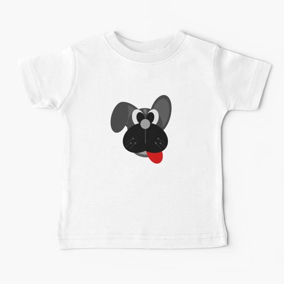 Bella Canvas Black Puppy , Dog Lovers Baby T-Shirt