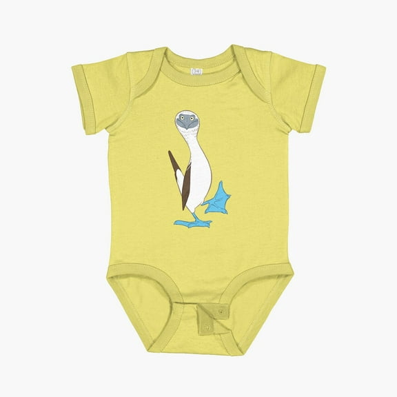 Bella Canvas Blue-Footed Booby Short Sleeve Baby One-Piece Newborn Gender Neutral Outfit, Baby Boy Or Girl Bodysuit, Birrthday Gifts