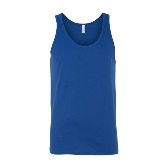 Bella + Canvas - Blue Jersey Tank - Unisex Undershirt Clothes - Daily Men's Tank Tops - Basic Plain Comfy Women Tank Top
