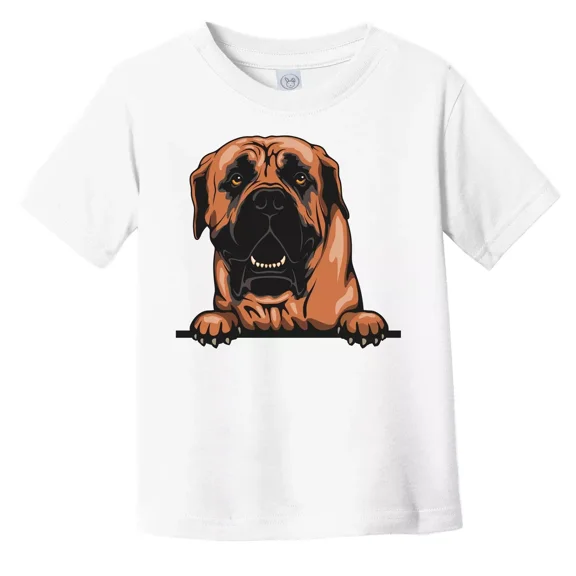 Bella Canvas Boerboel Dog Breed Popping Up Cute Toddler T-Shirt