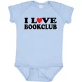 thumbnail image 1 of Bella Canvas Book Club Lover Baby Bodysuit Bookclub Group Reading I Love Heart Hws Bodysuit, 1 of 3