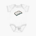 thumbnail image 1 of Bella Canvas Bookish Reading Pattern In Jade Short Sleeve Baby One-Piece Newborn Gender Neutral Outfit, Baby Boy Or Girl Bodysuit, Birrthday Gifts, 1 of 3