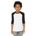 thumbnail image 1 of Bella + Canvas Youth 3/4-Sleeve Baseball T-Shirt - 3200Y, 1 of 3