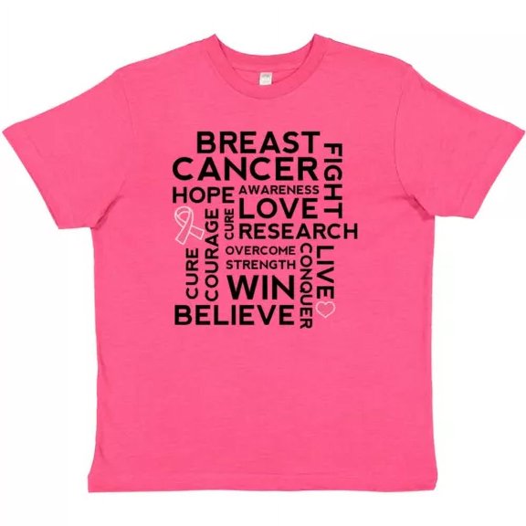 Bella Canvas Breast Cancer Awareness Month Saying Support Sayings Toddler Shirt
