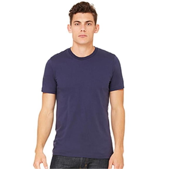 Bella-Canvas C3001 Unisex Jersey Short Sleeve Tee - Navy - Large