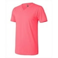 thumbnail image 1 of Bella-Canvas C3005 Unisex Jersey Short Sleeve V-Neck T-Shirt - Neon Pink - Small, 1 of 1