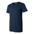 thumbnail image 1 of Bella-Canvas C3005 Unisex Jersey Short Sleeve V-neck Tee - Heather Navy - Large, 1 of 1
