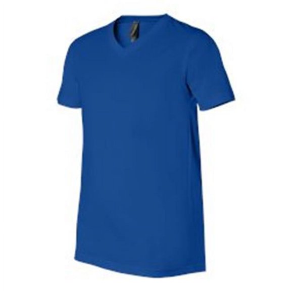 Bella-Canvas C3005 Unisex Jersey Short Sleeve V-neck Tee - True Royal - Extra Small