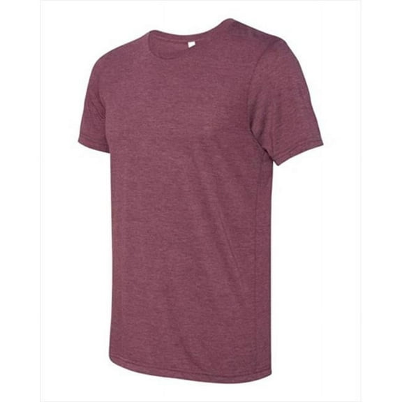 Bella-Canvas C3413 Unisex Short Sleeve T-Shirt - Maroon Triblend - Extra Large
