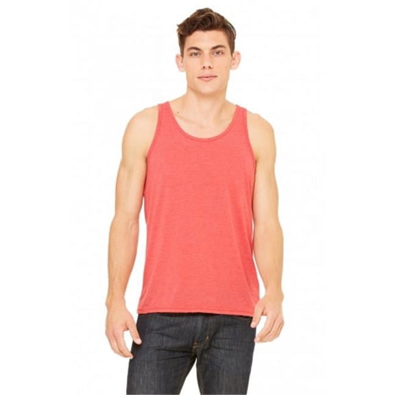 Bella-Canvas C3480 Unisex Jersey Tank - Red Triblend - 2X