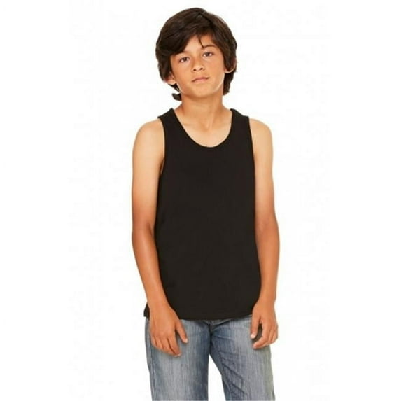 Bella-Canvas C3480Y Youth Jersey Tank - Black, Small