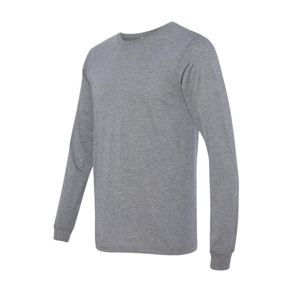 Bella-Canvas C3501 Mens Jersey Long Sleeve T-Shirt - Grey Triblend, 2X
