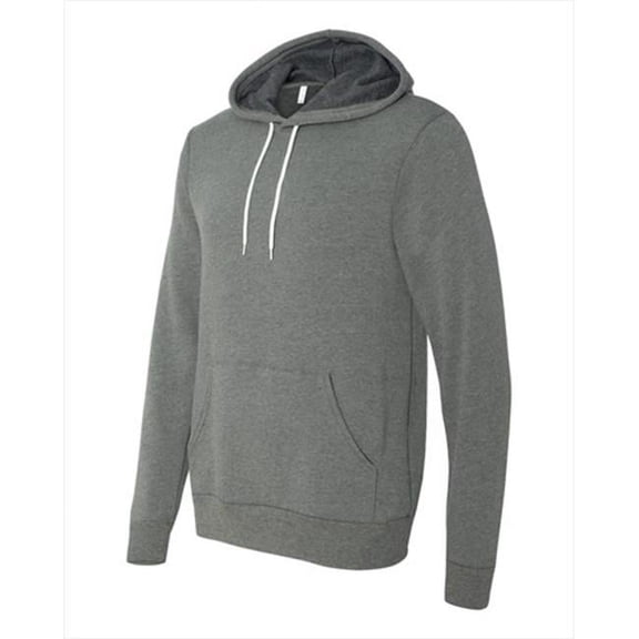 Bella-Canvas C3719 Unisex Poly-Cotton Fleece Pullover Hoodie - Deep Heather - Large