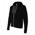 thumbnail image 1 of Bella-Canvas C3739 Unisex Poly-Cotton Fleece Full-zip Hoodie - Black - Small, 1 of 1
