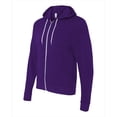 thumbnail image 1 of Bella-Canvas C3739 Unisex Poly-Cotton Fleece Full-zip Hoodie - Team Purple - XS, 1 of 1