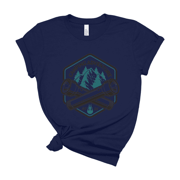 Bella Canvas Camping Adventure 2026 Graphic Print Cotton T-Shirt