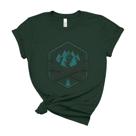 Bella Canvas Camping Adventure 2026 Graphic Print Cotton T-Shirt