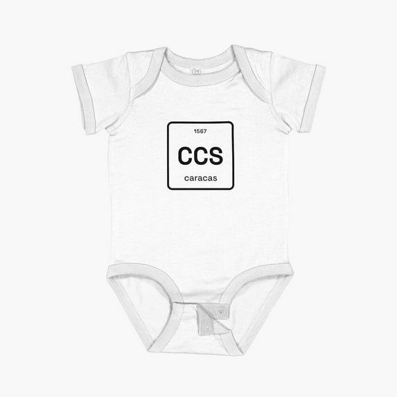 Bella Canvas Caracas, Venezuela. Periodic Table. Short Sleeve Baby One-Piece Newborn Gender Neutral Outfit, Baby Boy Or Girl Bodysuit, Birrthday Gifts