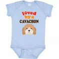 thumbnail image 1 of Bella Canvas Cavachon Dog Gift Baby Pets Mom One-piece Infant Creeper Hws Bodysuit, 1 of 3