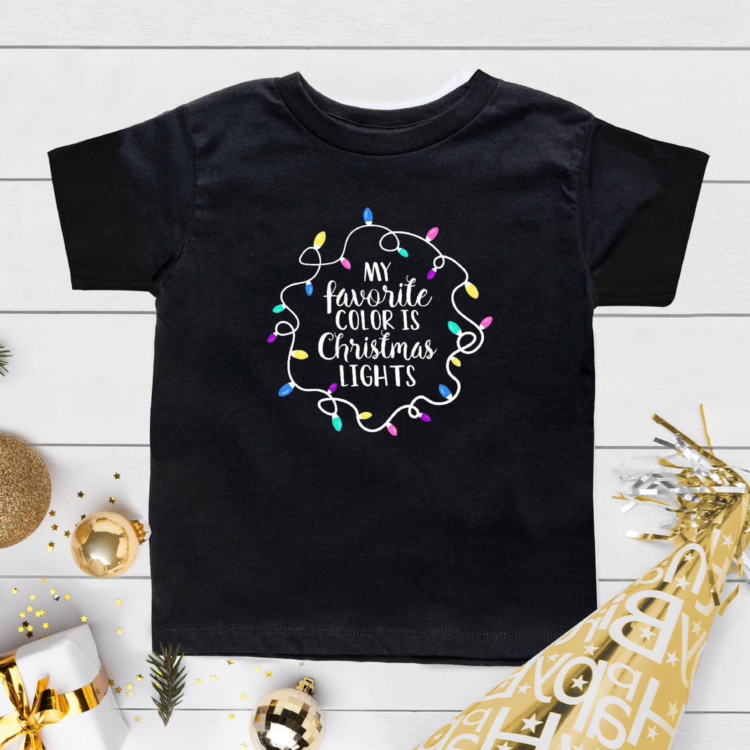 Bella Canvas Christmas Kids Shirts, My Favorite Color is Christmas ...