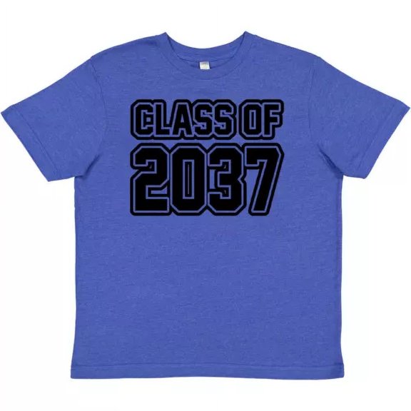 Bella Canvas Class Of 2037 High School Graduation Graduate Kids Toddler Shirt