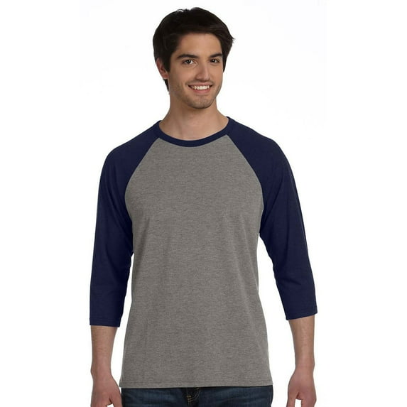 Bella + Canvas Cn 3200 3/4 Slv Bsebl Rgln Tee