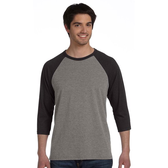 Bella Canvas Cn 3200 3/4 Slv Bsebl Rgln Tee