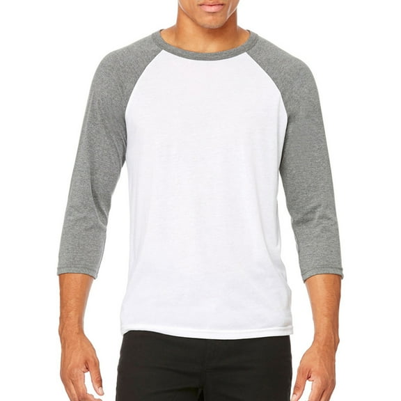 Bella Canvas Cn 3200 3/4 Slv Bsebl Rgln Tee