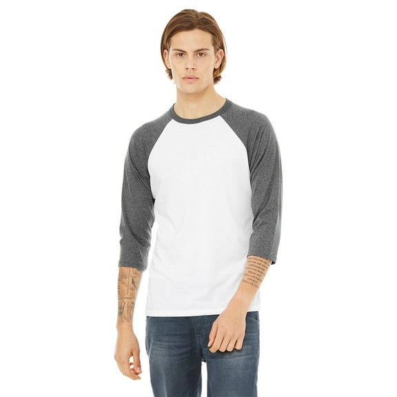 Bella   Canvas Cn 3200 3/4 Slv Bsebl Rgln Tee