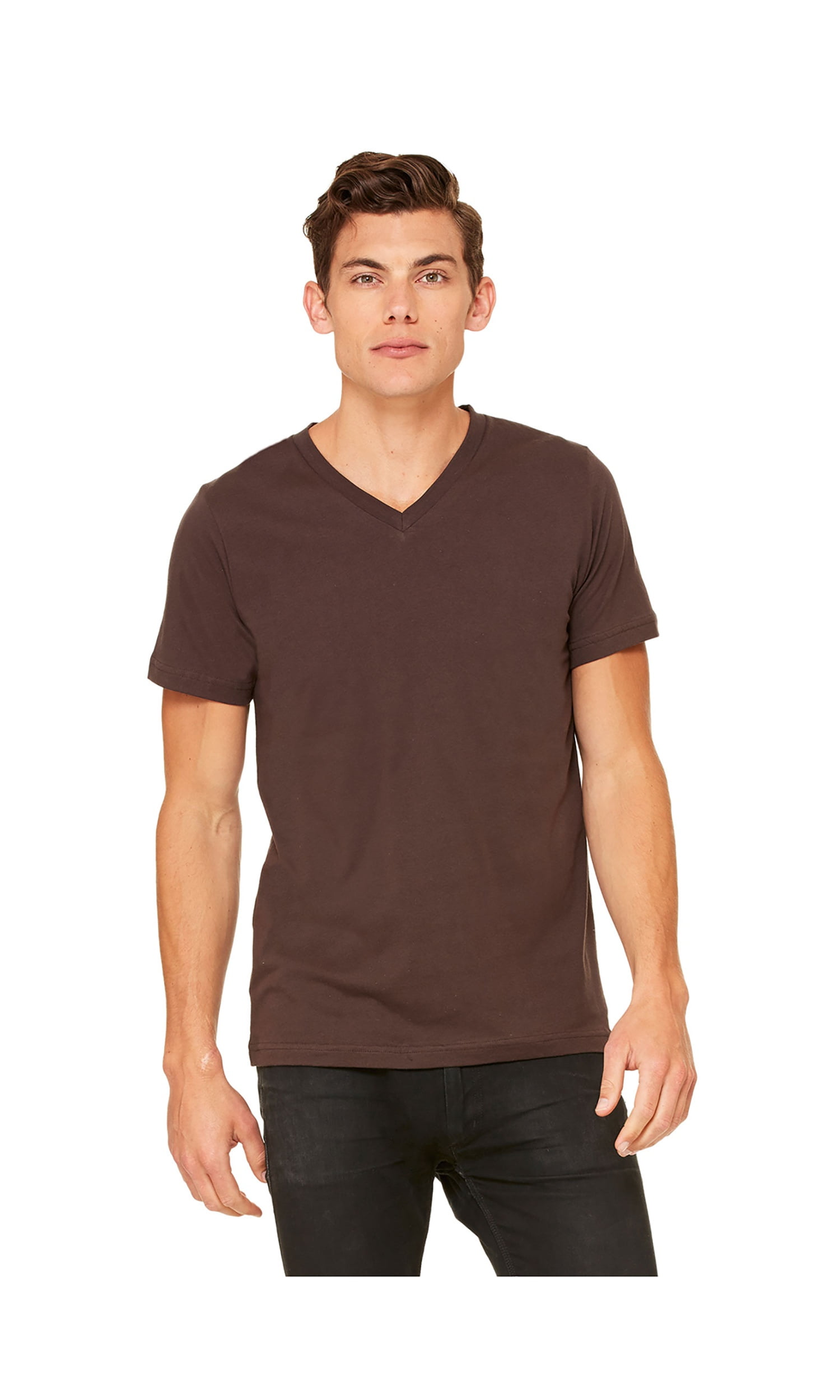 Bella Canvas Comfortable V-Neck Soft Fitted Jersey T-Shirt, Style C3005 ...