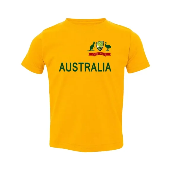 Bella Canvas Cricket Australia Jersey Style Fans Supporter Kids Girls Boys Toddler Boys & Girls Shirt, Gift for Baby or Kids