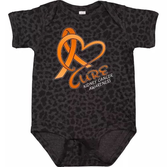 Bella Canvas Cure- Kidney Cancer Awareness Orange Ribbon Baby Bodysuit Month Family Bodysuit