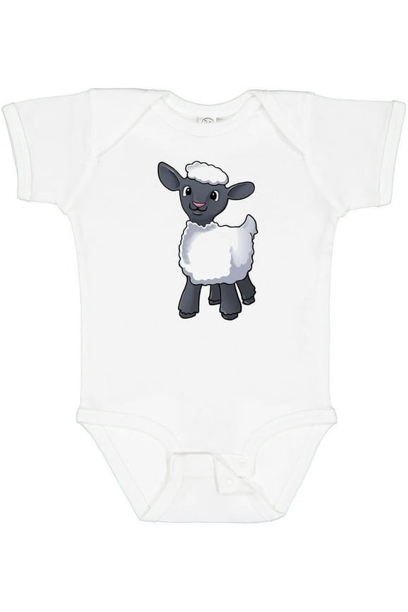 Bella Canvas Cute Little Lamb Boys or Girls Baby Bodysuit