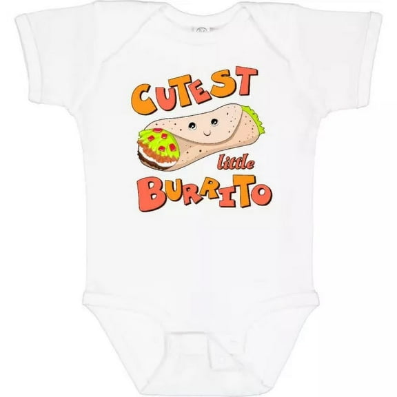 Bella Canvas Cutest Little Burrito Baby Mexican Food Cute Bundle Wrap Kid Bodysuit