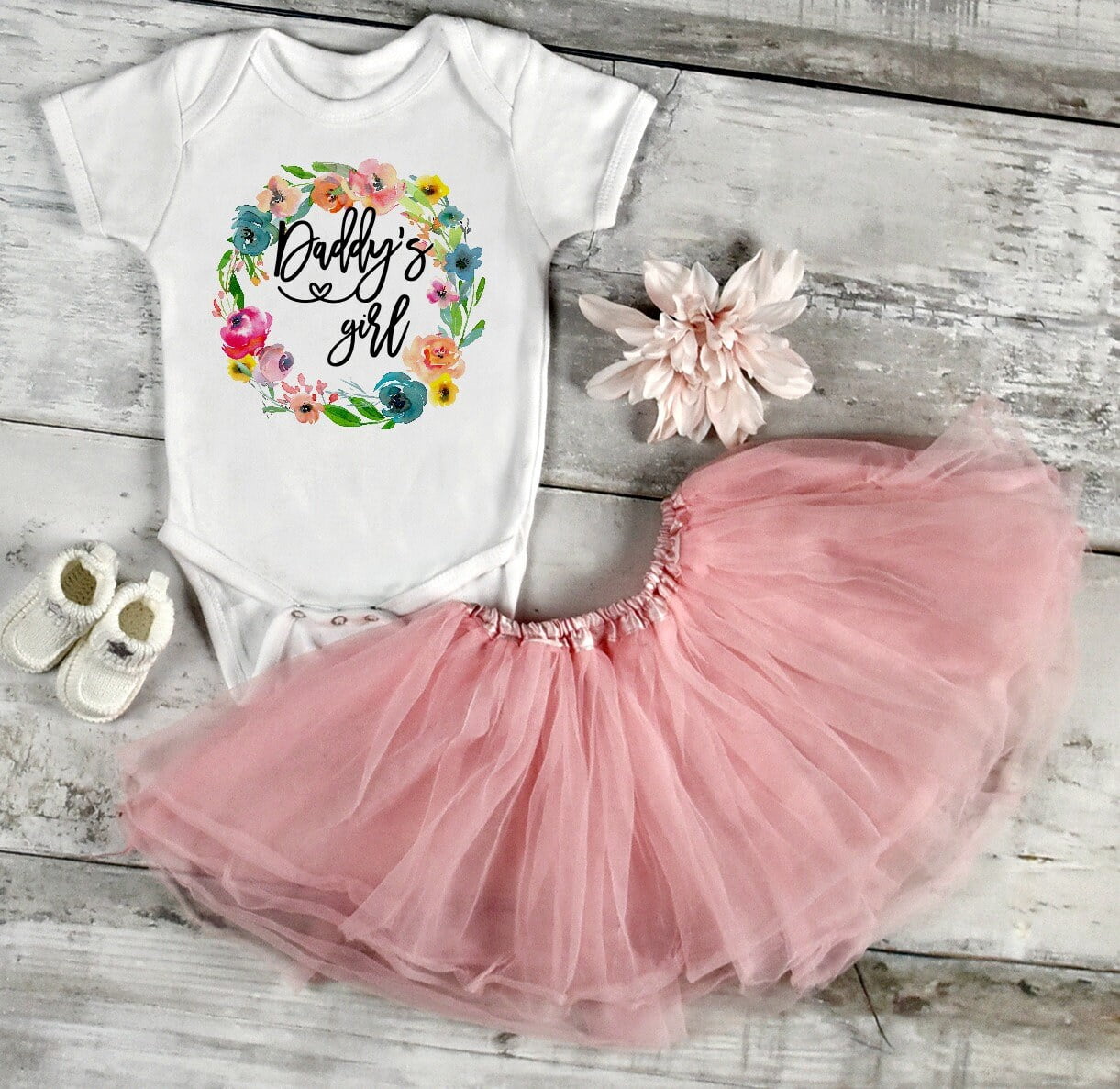 Bella Canvas with Daddy'S Girl, Fathers Day Gift From Baby, Cute Baby ...