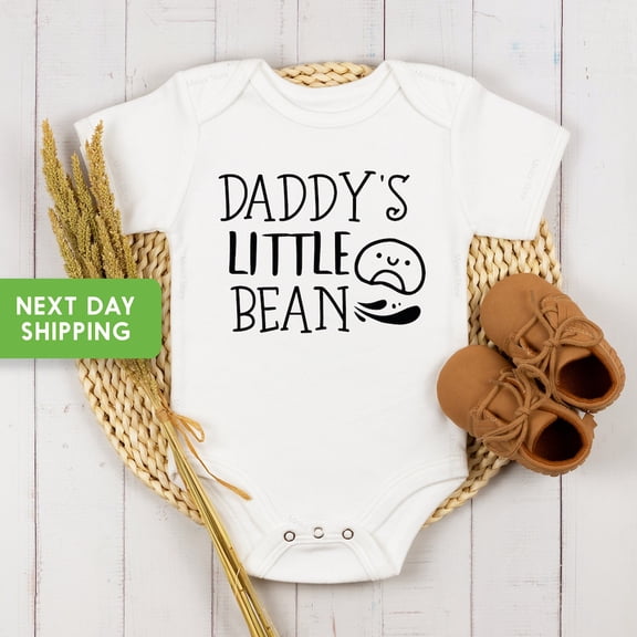 Bella Canvas Daddy's Little Bean New Dad Coffee Baby Bean Coffee Shirt, Funny Coffee