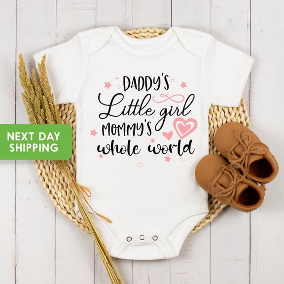 Bella Canvas Daddy's Little Girl, Mommy's Whole World, Fathers Day, Fathers Day Gift