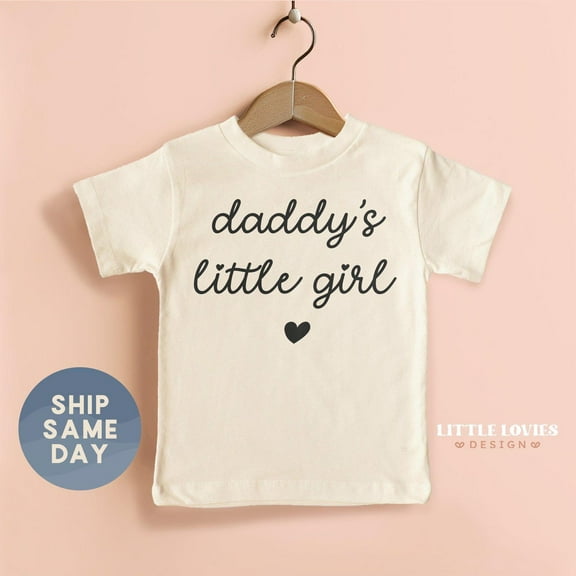 Bella Canvas Daddy's Little Girl Toddler Shirt, Fatherâ€™s Day Gift for Dad, Cute Toddler Shirt for Girls, Daddy Daughter Matching Outfit