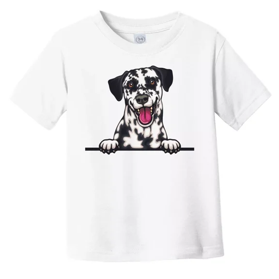 Bella Canvas Dalmatian Dog Breed Popping Up Cute Toddler Boys & Girls Shirt, Gift for Baby or Kids