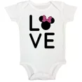 thumbnail image 1 of Bella Canvas Disney Love Romper Minnie Minnie Newborn Baby Outfit Girls Magic Kingdom Shirt, 1 of 3